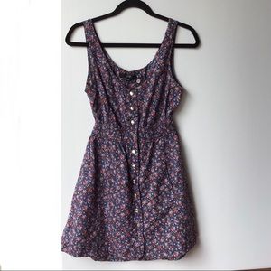 XXI by Forever 21 Floral Blue Mini Dress Size SP